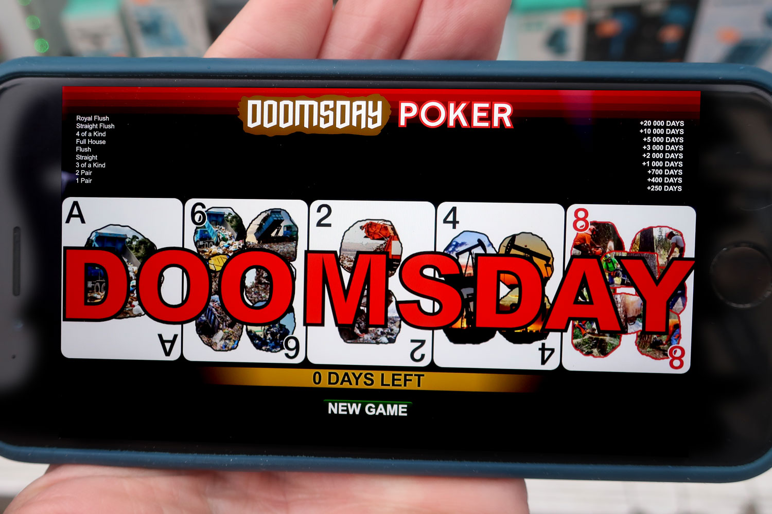 Claude Closky, ‘Doomsday Poker,’ 2025, Special issue no. 18, Place Art Magazine. Interactive website (https://publication.place-plateforme.com/hors-serie-18-claude-closky2/).